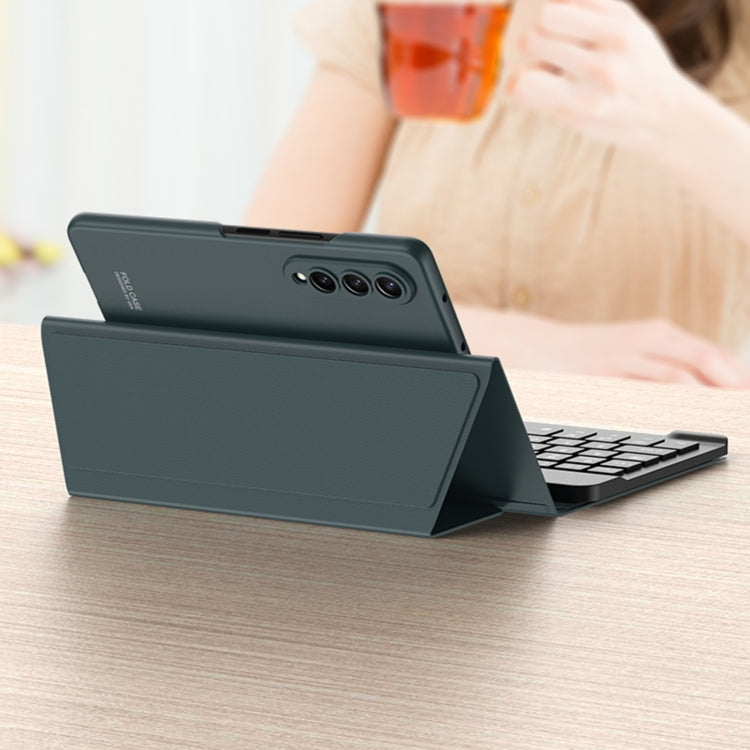 For Samsung Galaxy Z Fold3 5G GKK Magnetic Folding Bluetooth Keyboard Leather Case with Pen + Phone Case(Black) - Samsung Keyboard by GKK | Online Shopping UK | buy2fix