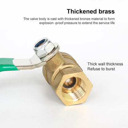 LAIZE Pneumatic Hose Connector Thickened Brass Ball Valve, Size:Inside and Outside 2 Point 1/4 inch -  by LAIZE | Online Shopping UK | buy2fix