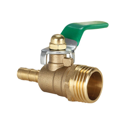 LAIZE Pneumatic Hose Connector Thickened Brass Ball Valve, Size:Outside 2 Point-Barb 8mm -  by LAIZE | Online Shopping UK | buy2fix