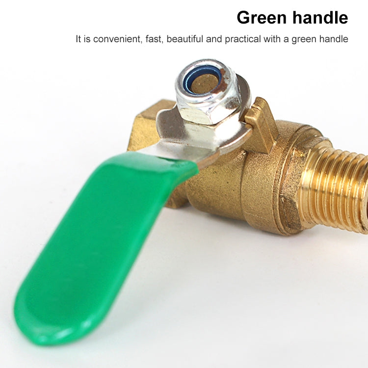 LAIZE Pneumatic Hose Connector Thickened Brass Ball Valve, Size:Outside 4 Point-Barb 8mm -  by LAIZE | Online Shopping UK | buy2fix