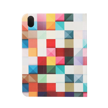 For iPad 2025 / 2022 Painted Voltage Pen Slot Tablet Smart Case(Fantasy Cube) by buy2fix