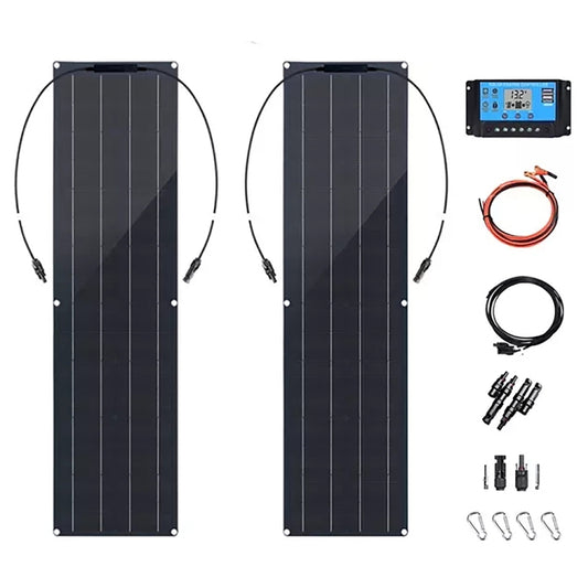 100W Dual Board with 40A Controller PV System Solar Panel(Black) - Consumer Electronics by buy2fix | Online Shopping UK | buy2fix