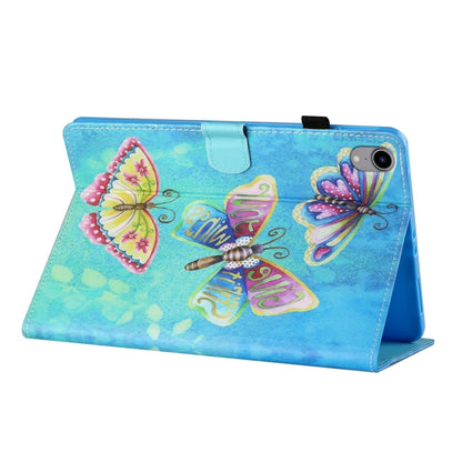 For iPad 2025 / 2022 Coloured Drawing Stitching Smart Leather Tablet Case(Colorful Butterflies) - iPad 2025 / 2022 Cases by buy2fix | Online Shopping UK | buy2fix