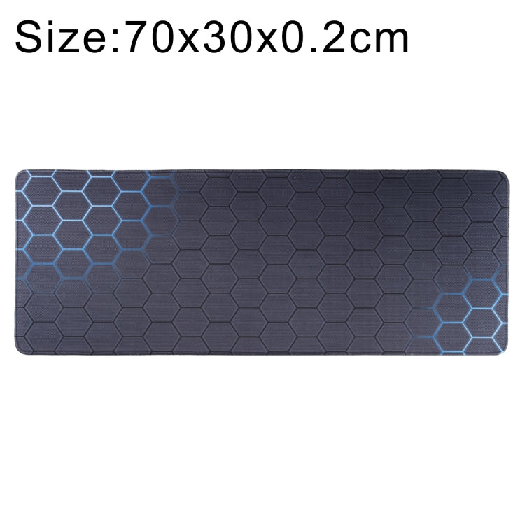 Anti-Slip Rubber Cloth Surface Game Mouse Mat Keyboard Pad, Size:70 x 30 x 0.2cm(Blue Honeycomb) - Mouse Pads by buy2fix | Online Shopping UK | buy2fix