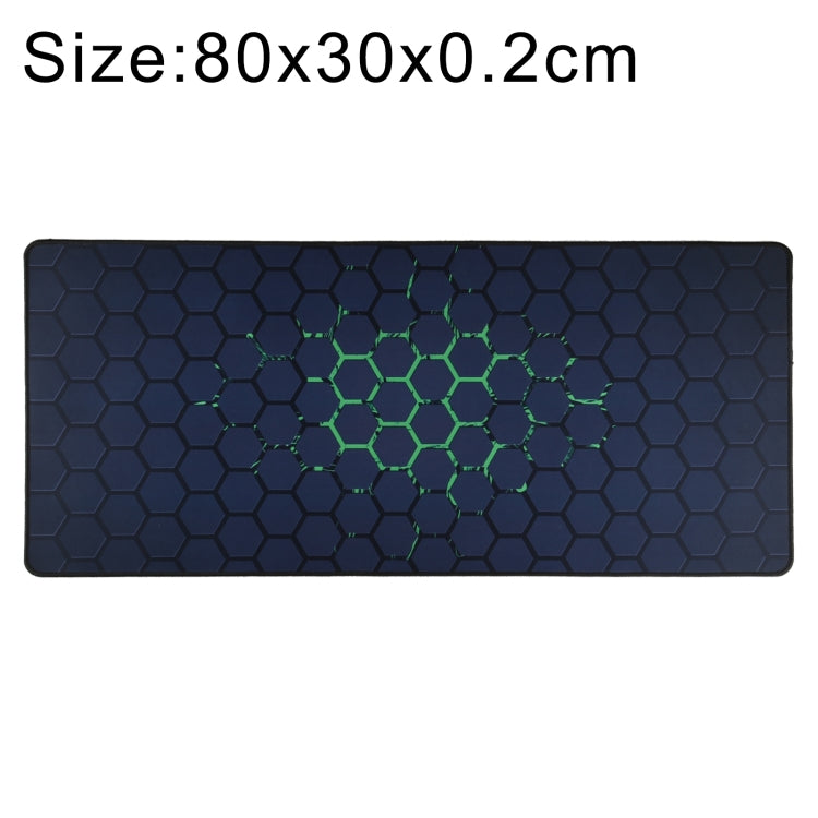 Anti-Slip Rubber Cloth Surface Game Mouse Mat Keyboard Pad, Size:80 x 30 x 0.2cm(Green Honeycomb) - Mouse Pads by buy2fix | Online Shopping UK | buy2fix