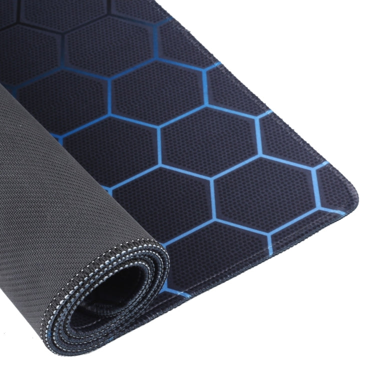 Anti-Slip Rubber Cloth Surface Game Mouse Mat Keyboard Pad, Size:90 x 40 x 0.2cm(Blue Honeycomb) - Mouse Pads by buy2fix | Online Shopping UK | buy2fix