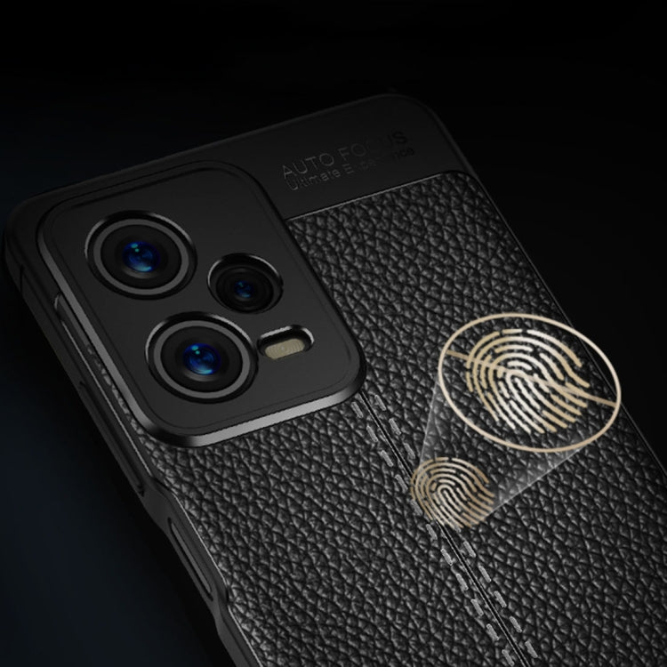 For Xiaomi Redmi Note 12 Pro 5G / Note 12 Pro 5G Speed / Poco X5 Pro Litchi Texture TPU Phone Case(Blue) by buy2fix