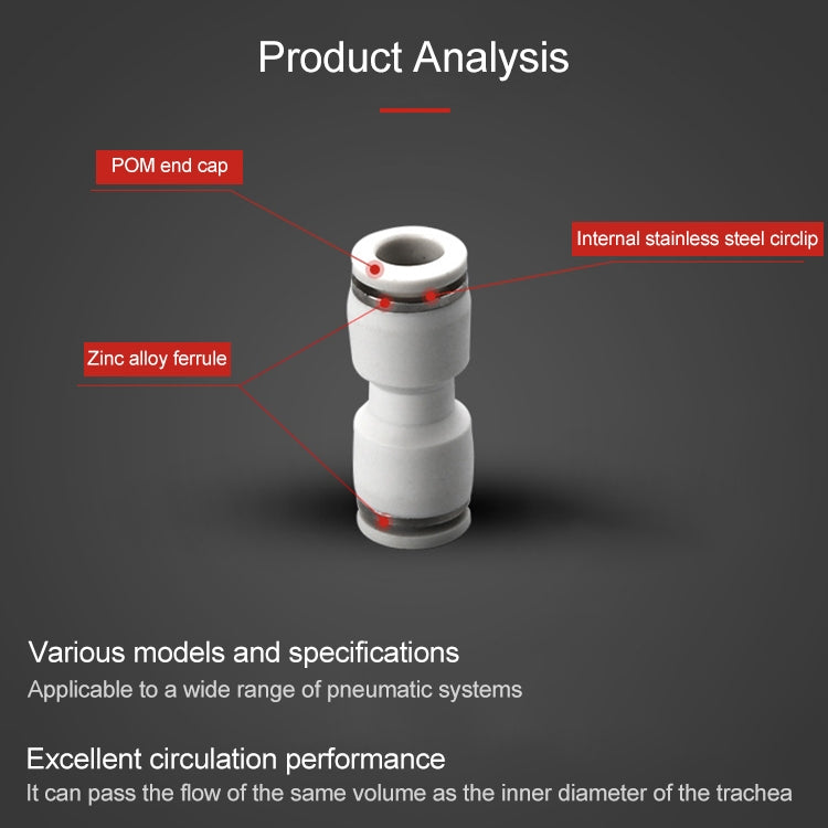 PG8-4 LAIZE 10pcs PG Reducing Straight Pneumatic Quick Fitting Connector -  by LAIZE | Online Shopping UK | buy2fix