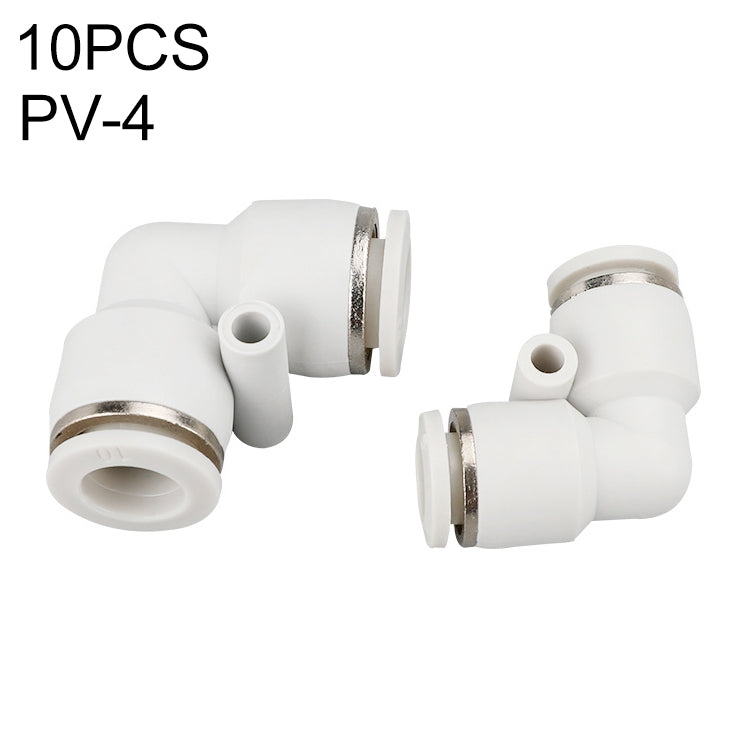 PV-4 LAIZE 10pcs PV Elbow Pneumatic Quick Fitting Connector -  by LAIZE | Online Shopping UK | buy2fix