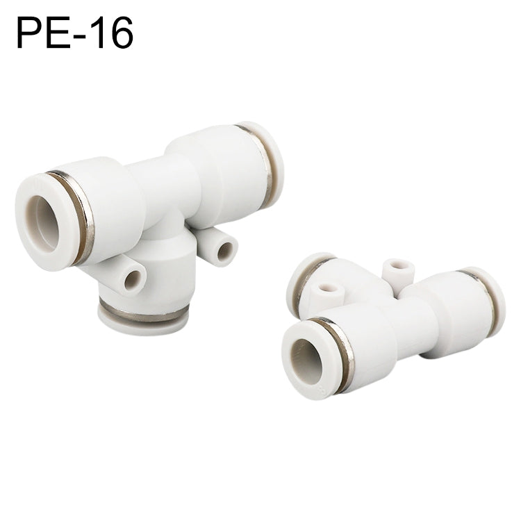 PE-16 LAIZE PE T-type Tee Pneumatic Quick Fitting Connector -  by LAIZE | Online Shopping UK | buy2fix
