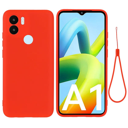 For Xiaomi Redmi A1+ / A2+ / Poco C50 Solid Color Liquid Silicone Shockproof Full Coverage Phone Case(Red) - Xiaomi Cases by buy2fix | Online Shopping UK | buy2fix