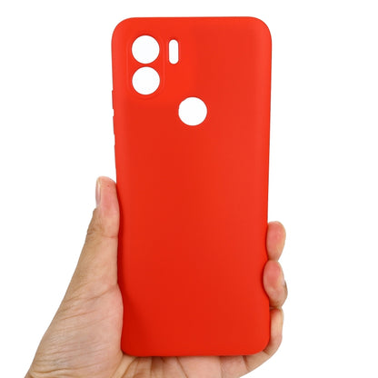 For Xiaomi Redmi A1+ / A2+ / Poco C50 Solid Color Liquid Silicone Shockproof Full Coverage Phone Case(Red) - Xiaomi Cases by buy2fix | Online Shopping UK | buy2fix