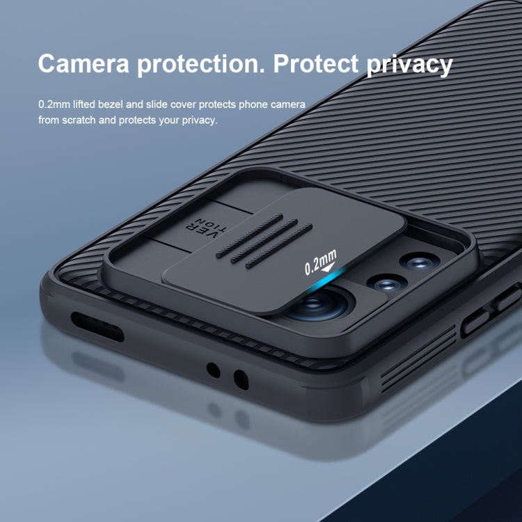 For Xiaomi 12T Pro NILLKIN CamShield Pro Series PC Full Coverage Phone Case(Black) - Xiaomi Cases by NILLKIN | Online Shopping UK | buy2fix