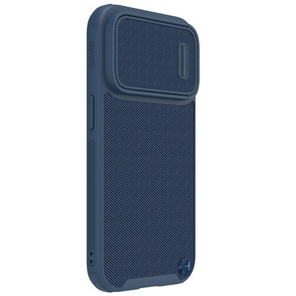 For iPhone 14 Pro Max NILLKIN Texture MagSafe Camshield PC + TPU Phone Case(Blue) - iPhone 14 Pro Max Cases by NILLKIN | Online Shopping UK | buy2fix