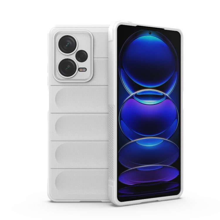 For Xiaomi Redmi Note 12 Pro+ China / Global Magic Shield TPU + Flannel Phone Case(White) - Note 12 Pro+ Cases by buy2fix | Online Shopping UK | buy2fix