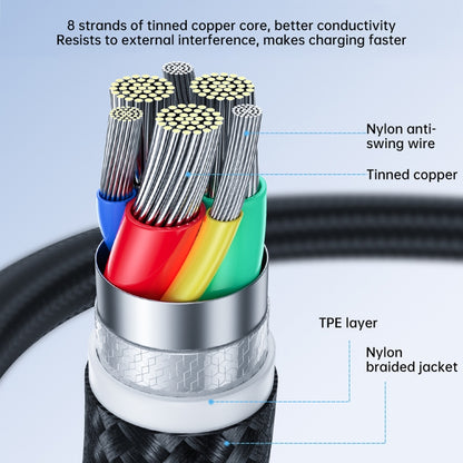 JOYROOM 20W Type-C to 8 Pin Surpass Series Fast Charging Data Cable, Length:3m(White) - 2 in 1 Cable by JOYROOM | Online Shopping UK | buy2fix