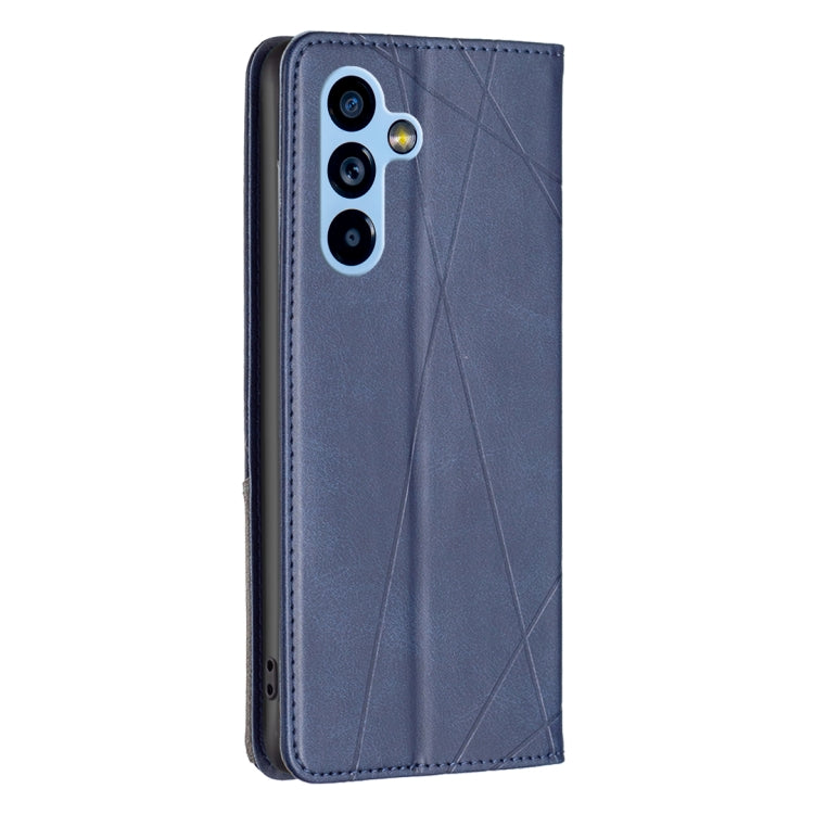 For Samsung Galaxy A54 5G Prismatic Invisible Magnetic Leather Phone Case(Blue) - Galaxy Phone Cases by buy2fix | Online Shopping UK | buy2fix