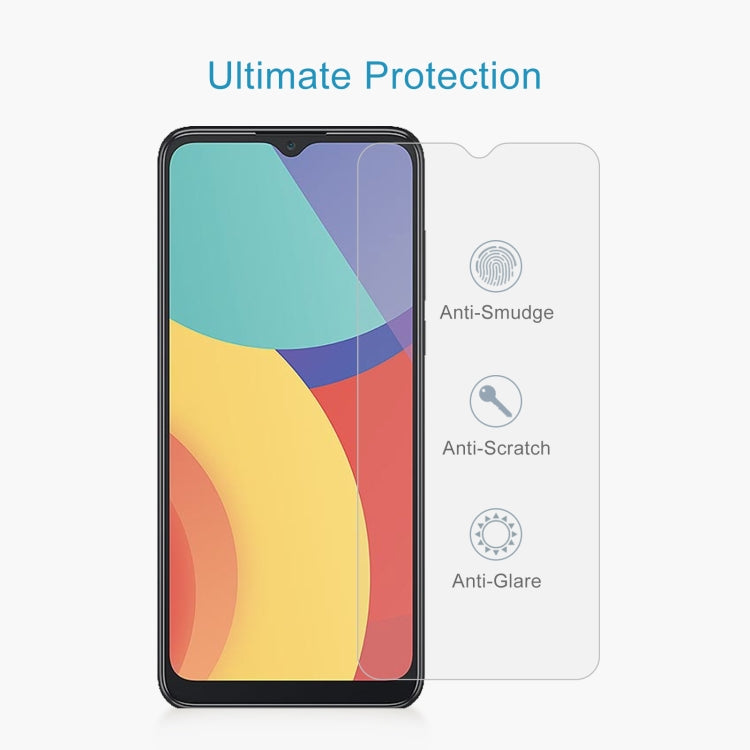 For alcatel 1V 2021 50 PCS 0.26mm 9H 2.5D Tempered Glass Film by buy2fix