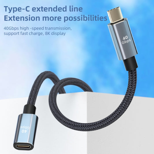 USB4.0 40Gbps Type-C Male to Female Extension Cable, Length:0.5m by buy2fix