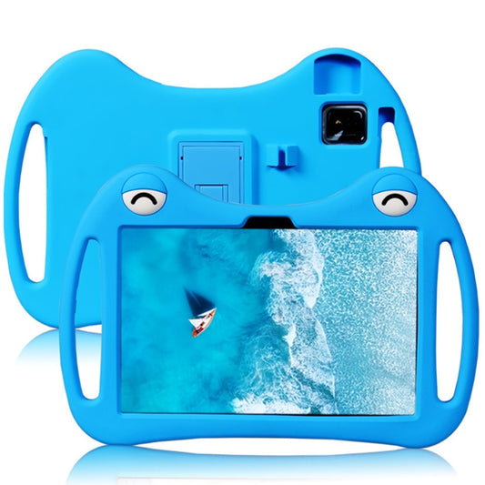 For TCL Tab 10s 5G Cartoon Silicone Shockproof Protective Tablet Case with Stand & Pen Slot(Blue) by buy2fix