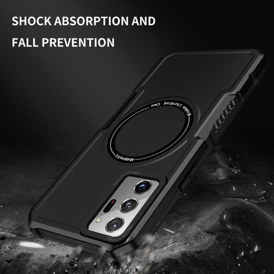 For Samsung Galaxy Note20 Ultra MagSafe Shockproof Armor Phone Case(Black) by buy2fix