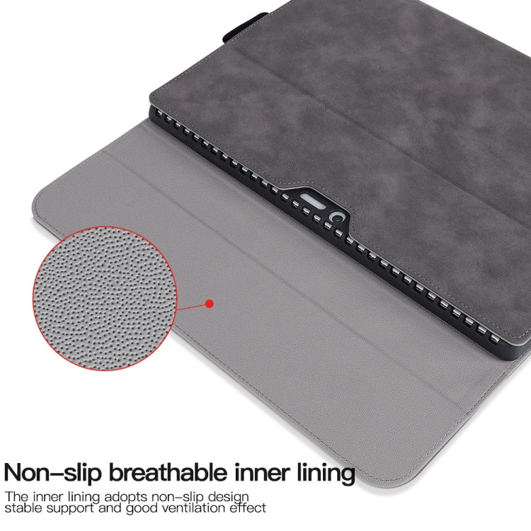 For Microsoft Surface Pro 9 Sheepskin All-Inclusive Shockproof Protective Case with Power Bag(Grey) - Others by buy2fix | Online Shopping UK | buy2fix