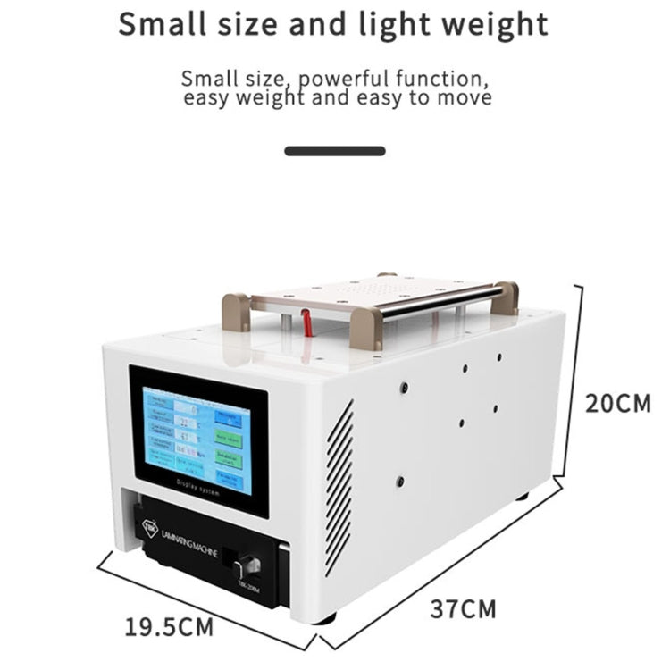 TBK 208M 3 in 1 Mini LCD Touch Screen Vacuum Laminating Bubble Remover Machine, Plug:UK Plug - Repair & Spare Parts by TBK | Online Shopping UK | buy2fix