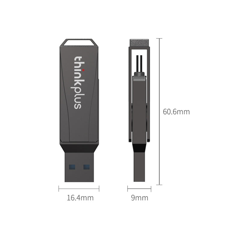 Lenovo Thinkplus MU252 USB 3.1 + USB-C / Type-C Flash Drive, Memory:32GB -  by Lenovo | Online Shopping UK | buy2fix