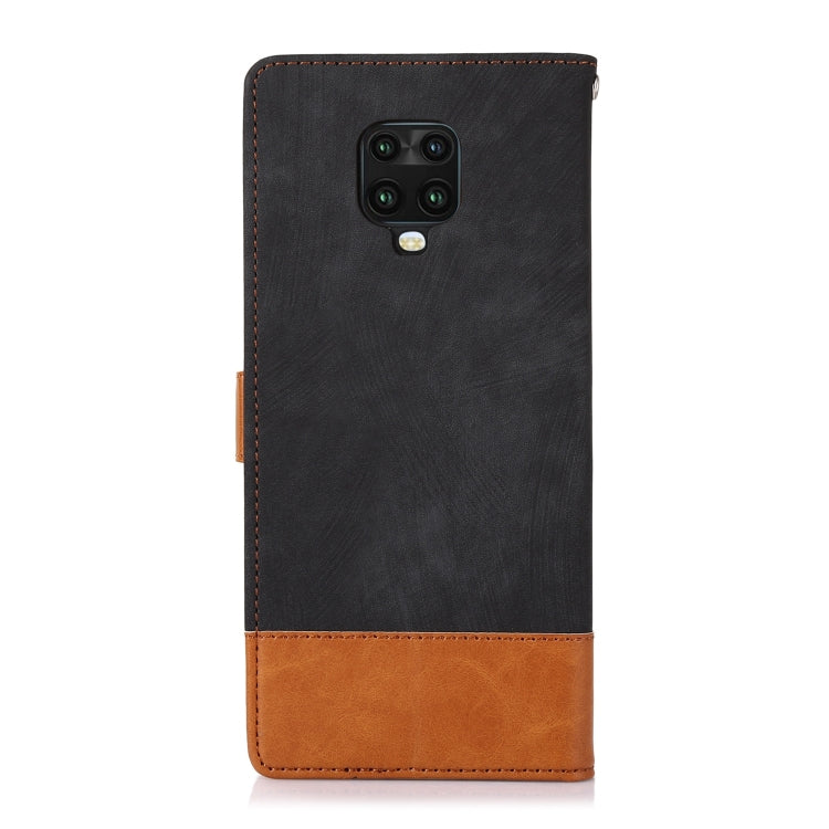 For Xiaomi Redmi Note 9 Pro / Note 9s Splicing Leather Phone Case(Black) - Xiaomi Cases by buy2fix | Online Shopping UK | buy2fix