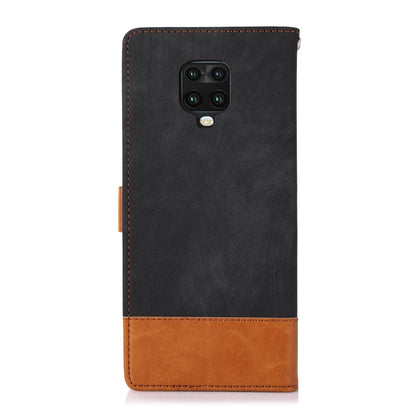 For Xiaomi Redmi Note 9 Pro / Note 9s Splicing Leather Phone Case(Black) - Xiaomi Cases by buy2fix | Online Shopping UK | buy2fix