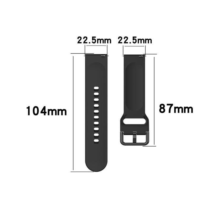 23mm Color Buckle Silicone Wrist Strap Watch Band for Fitbit Versa 2 / Versa / Versa Lite / Blaze, Size: S(Dark Green) - Smart Wear by buy2fix | Online Shopping UK | buy2fix