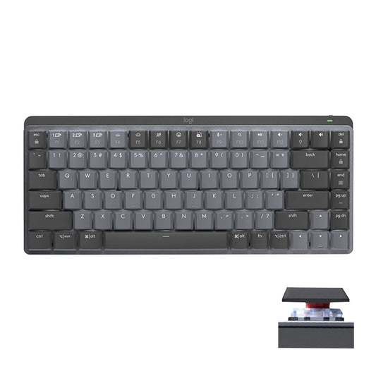 Logitech MX Mechanical Mini Wireless Bluetooth Dual Mode Keyboard with Logi Bolt USB Receiver(Red Axis) - Wireless Keyboard by Logitech | Online Shopping UK | buy2fix