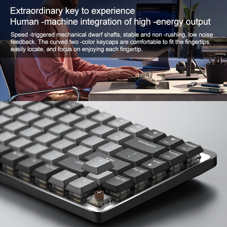 Logitech MX Mechanical Mini Wireless Bluetooth Dual Mode Keyboard with Logi Bolt USB Receiver(Brown Axis) - Wireless Keyboard by Logitech | Online Shopping UK | buy2fix