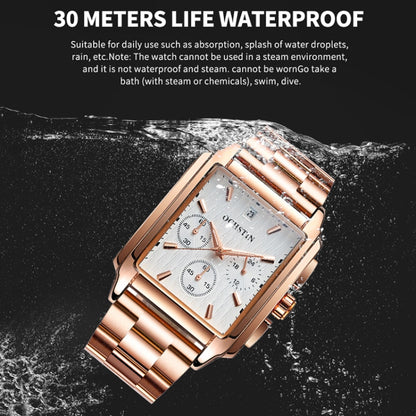 OCHSTIN 7240 Multifunctional Quartz Waterproof Steel Strap Men Watch(Silver White) - Metal Strap Watches by OCHSTIN | Online Shopping UK | buy2fix