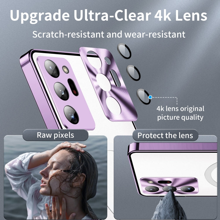 For Samsung Galaxy Note20 Ultra MagSafe Frosted Metal Phone Case(Purple) by buy2fix