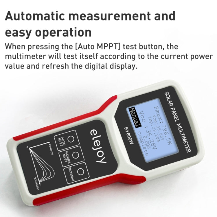 Elejoy EY800W  800W Solar Panel Power Supply Multimeter - Consumer Electronics by buy2fix | Online Shopping UK | buy2fix