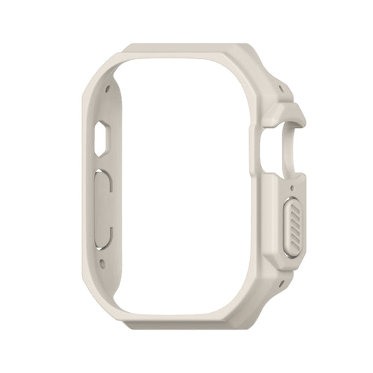 For Apple Watch Ultra 3 / 2 / 1 49mm Mijobs Ultra-thin Bezel PC Watch Case(Warm Grey) by MIJOBS