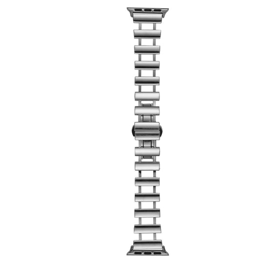 Hollow Stainless Steel Watch Band For Apple Watch Series 8&7 41mm / SE 2&6&SE&5&4 40mm / 3&2&1 38mm(Silver) by buy2fix