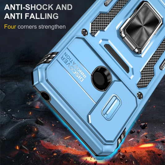 For Xiaomi Redmi 10C Armor PC + TPU Camera Shield Phone Case(Light Blue) by buy2fix