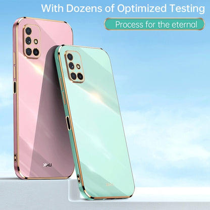 For Samsung Galaxy M51 XINLI Straight Edge 6D Electroplate TPU Phone Case(White) by buy2fix