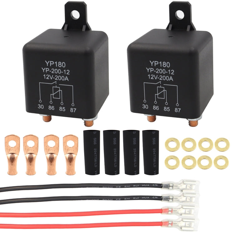 Car 4 Pin 12V 200A Starter Relay Switch - In Car by buy2fix | Online Shopping UK | buy2fix