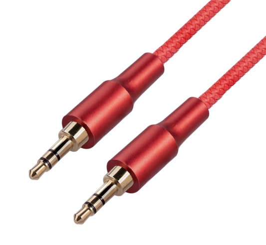 2130 3.5mm Male to 3.5mm Male Audio Cable, Length: 1m(Red) by buy2fix