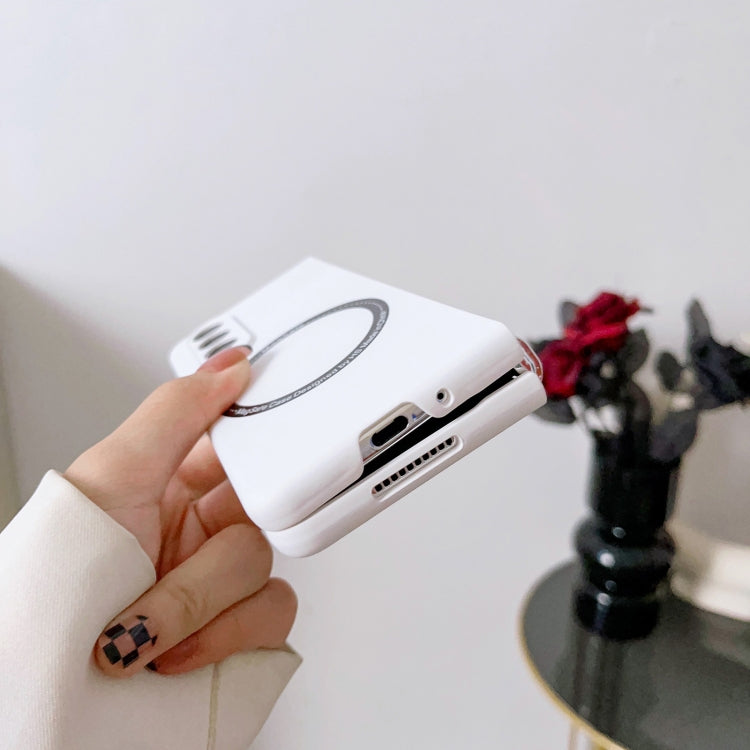 For Samsung Galaxy Z Fold3 5G Skin Feel MagSafe Magnetic Phone Case(White) by buy2fix