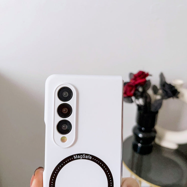 For Samsung Galaxy Z Fold3 5G Skin Feel MagSafe Magnetic Phone Case(Orange) by buy2fix