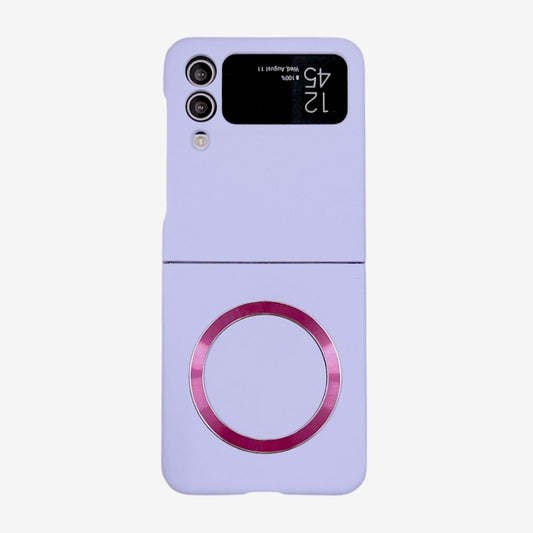 For Samsung Galaxy Z Flip4 Skin Feel MagSafe Magnetic Phone Case(Purple) - Galaxy Z Flip4 5G Cases by buy2fix | Online Shopping UK | buy2fix