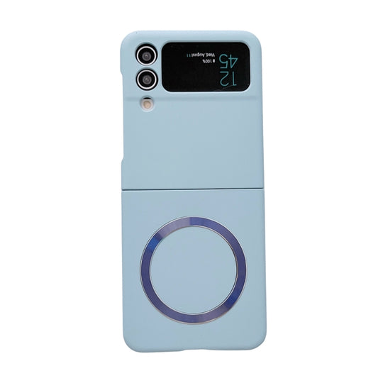 For Samsung Galaxy Z Flip4 Skin Feel MagSafe Magnetic Phone Case(Blue)