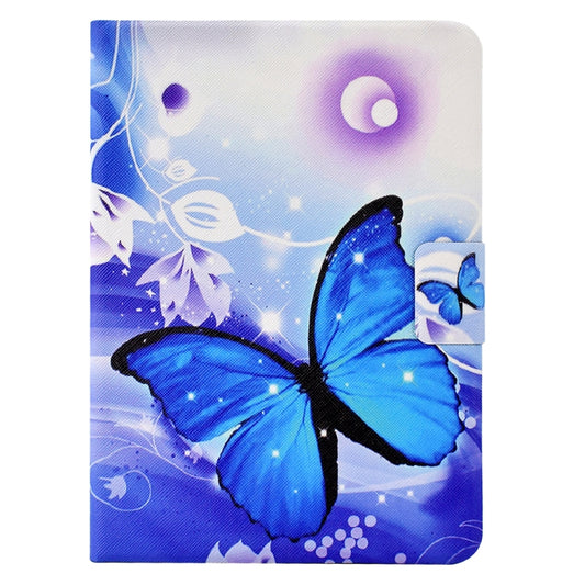 For Amazon Kindle Paperwhite 5 2021 Electric Pressed TPU Smart Leather Tablet Case(Blue Butterfly) by buy2fix