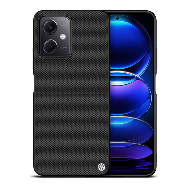 For Xiaomi Redmi Note 12 China NILLKIN Shockproof TPU + PC Textured Phone Case(Black) - Note 12 Cases by NILLKIN | Online Shopping UK | buy2fix