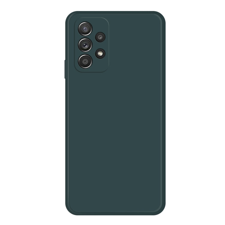 For Samsung Galaxy A52/A52s 5G Imitation Liquid Silicone Phone Case(Dark Green) - Galaxy Phone Cases by buy2fix | Online Shopping UK | buy2fix