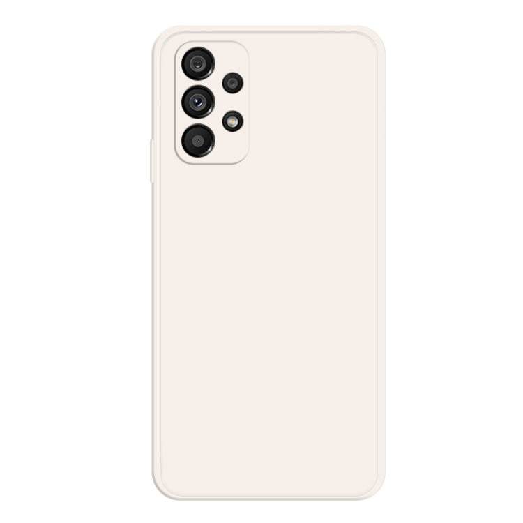 For Samsung Galaxy A73 5G Imitation Liquid Silicone Phone Case(White) by buy2fix